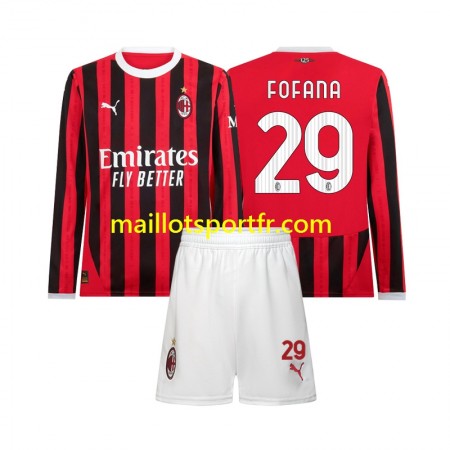 Maillot de Foot AC Milan Youssouf Fofana 29 Enfant Domicile 2024/25 ML